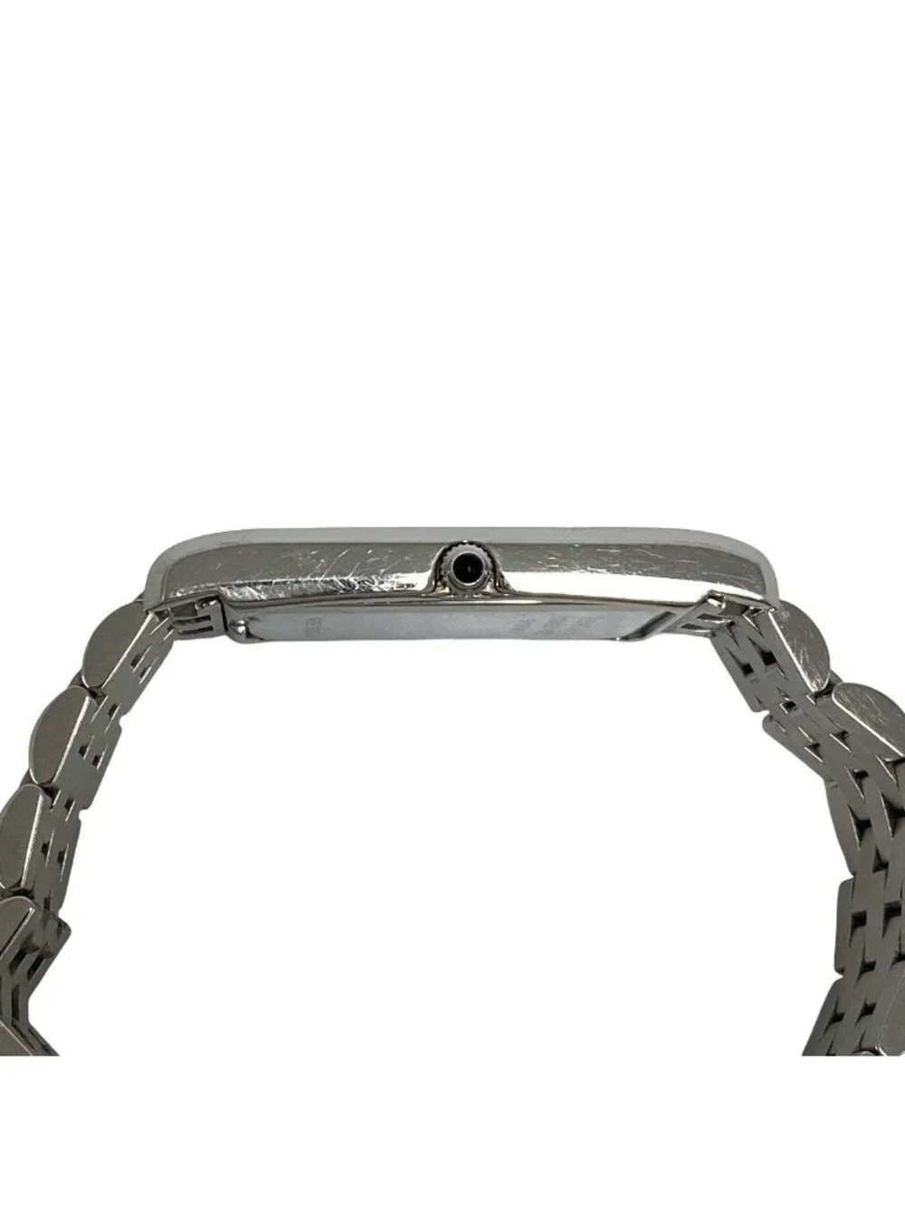 Tiffany & Co Rectangular Stainless Steel Quartz Watch Wrist Silver